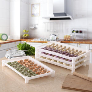 ถาดเกี๊ยวพลาสติกหนาสำหรับห้องครัวกล่องเก็บอาหารถาดพาสต้า - Product Image 5