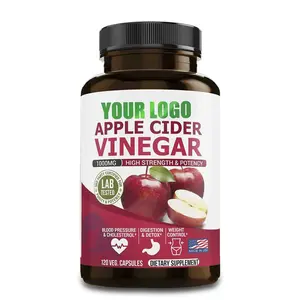 Apple Cider Vinegar Gewichtsverlies Tabletten Supplement Acv Afslanken Tabletten Vitamine Capsule Voor Vet Brander Gewichtsverlies Supplement