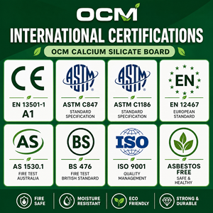 Panneau isolant en silicate de calcium OCM 1000x610mm, anti-moisissure, résistant au feu, pour revêtement de <span class=keywords><strong>cheminée</strong></span>, destiné à l'industrie OEM en Europe occidentale - Product Image 6