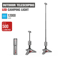 Vertak Portable LED trépied Camp lampe de travail DC 5V photographie remplissage sans fil Camping lumière pour pique-nique en plein air fête tente lumières