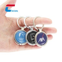 Llavero NFC de Epoxi Personalizado, Etiqueta RFID de Metal para Contacto Empresarial y Redes Profesionales