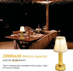 Kiss Fashion Lampe de table <span class=keywords><strong>rechargeable</strong></span> USB, veilleuse sans fil portable pour café, bureau d'hôtel et chevet à la maison - Product Image 3