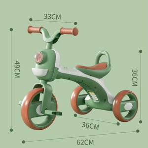 Tricycle très vendu pour enfants de 1 à 6 ans, vélo d'équilibre unisexe, vélos assistés pour débutants - Product Image 6