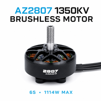 Moteur Brushless FPV Axisflying AZ2807 1350KV 6S 1114W 45.81A pour multirotors UAV de 6-7 pouces à grandes hélices pour l'imagerie aérienne