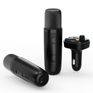Micrófono <span class=keywords><strong>de</strong></span> Karaoke Bluetooth para Auto, Transmisor FM Inalámbrico, Cargador USB Dual, Eliminación <span class=keywords><strong>de</strong></span> <span class=keywords><strong>Voz</strong></span>, Efectos <span class=keywords><strong>de</strong></span> <span class=keywords><strong>Voz</strong></span>, Reproductor <span class=keywords><strong>de</strong></span> Audio - Product Image 6