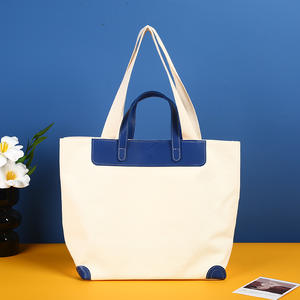 Bolsa de Almacenamiento de Lona de Algodón Reciclada Ecológica, Bonita y de Alta Calidad, con Asa, para Viajes Diarios - Product Image 2