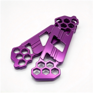 Pièces de moto usinées sur mesure en aluminium 6061-T6 anodisé, support de cadre renforcé - Product Image 3