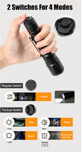 Brightenlux 1000 люмен супер яркий зум фонарик usb перезаряжаемый светодиодный фонарик для кемпинга - Product Image 4