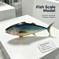 Modèle d'affichage personnalisé de poisson de type thon