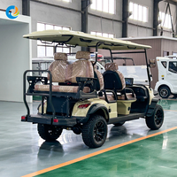 Voiturette de golf électrique tout-terrain Robetaa, chariot utilitaire 6 places, 72V Lithium, pour les excursions en montagne