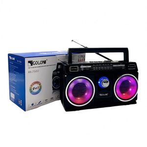 PRECIO DE MAYOREO Radio Portátil Recargable DC 2025 Rx-750D con <span class=keywords><strong>FM</strong></span>/TV/AM/SW, Altavoz de Bajos, Linterna y Luz Disco - Product Image 4
