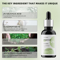 Sensible Rougeurs Acide Salicylique 2% Apaisant Élimination De L'acné Réparation Hydratant Peau Sérum Hydratant Pour Bouton