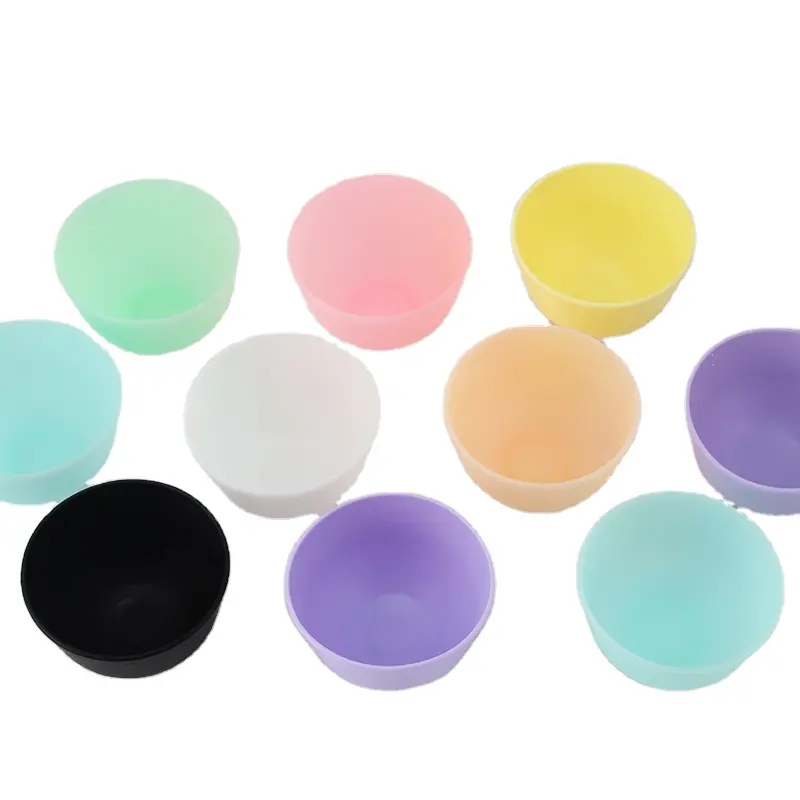 Juego de tazones para mezclar máscara de maquillaje de silicona reutilizable de 300ml sin BPA Juego de tazones para máscara de silicona con raspador