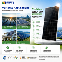 En stock, panneaux solaires bifaciaux Jinko 590W BDV N-Type à double vitrage, module PV haute puissance de niveau 1 avec garantie de 25 ans