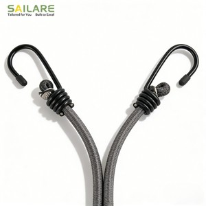 Factory Price Durable 8mm Latex Polyester Long Round Luggage Cord Bungee Rubber Elastic Rope for OEM Packing and Logistics - Product Image 4