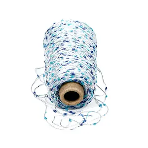 Kingeagle Chinese Factory Polyester Handmade fabrics crochet fancy yarn for Scarf