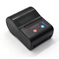Imprimante thermique portable mini 58 mm pour reçus et codes-barres, imprimante de factures sans fil Bluetooth pour téléphone portable