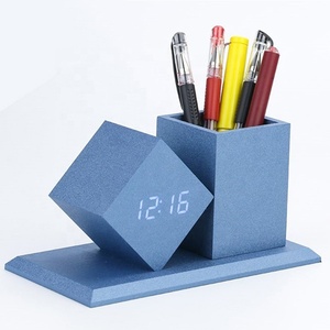 Đồng Hồ Để Bàn KH-WC010 Kỹ Thuật Số, Đồng Hồ Có Giá Để Bút, Quà Giáng Sinh, Giảm Giá Mạnh - Product Image 2