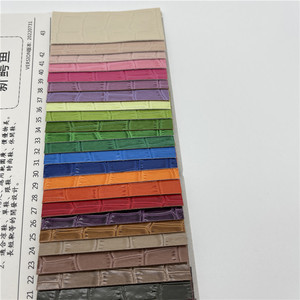 Serie in pelle Pu. La trama è un tessuto Stock in ecopelle goffrata con motivo a <span class=keywords><strong>coccodrillo</strong></span> trasparente - Product Image 3