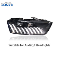 Phares avant dynamiques séquentiels à LED complets Junyo pour Audi Q3 2013-2018, modification des projecteurs LED de style Q8