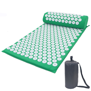 Ensemble de <span class=keywords><strong>tapis</strong></span> d'<span class=keywords><strong>acupression</strong></span> et d'oreiller de massage d'acupuncture en forme de <span class=keywords><strong>fleur</strong></span> de lotus avec sac de transport pour le soulagement du stress en gros - Product Image 2