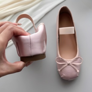 Zapatos de Ballet de Terciopelo con Bordado de Cinta para Mujer, MIU 2026, Diseño de Lujo, Punta Redonda, Planos, Personalizados - Product Image 1
