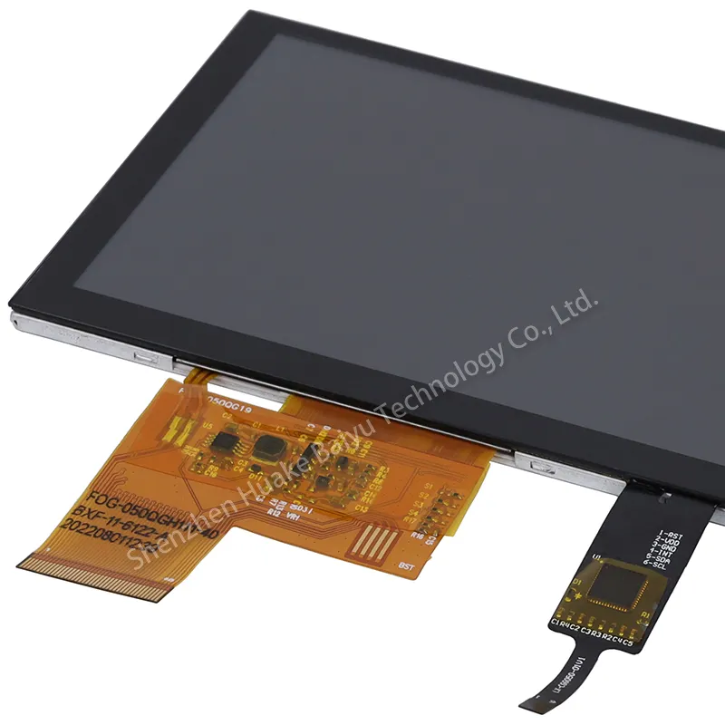 Pannello Lcd InnoLux da 5 "di alta qualità Monitor Touch capacitivo 800x480 Display Touchscreen Lcd Tft da 5 pollici per Display HMI industriale