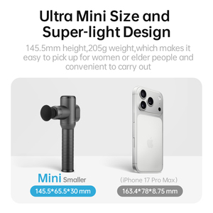 Mini pistolet de massage électrique sans fil professionnel pour relaxation corporelle complète, vibromasseur à percussion pour tissus profonds - Product Image 3