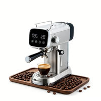 Cafetera Espresso Anbolife de 1350W con Pantalla LED de Temperatura, un Toque, 1 Taza, 2 Tazas, Vaporizador, Portafiltro de 51mm, Varilla de Vapor, OEM, ODM