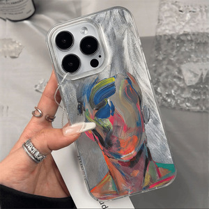 <span class=keywords><strong>Coque</strong></span> pour <span class=keywords><strong>iPhone</strong></span> 17 Pro Max motif Graffiti Peinture à l'Huile, <span class=keywords><strong>Coque</strong></span> Rigide pour <span class=keywords><strong>iPhone</strong></span> 16, 14, 13, avec Grande Ouverture pour <span class=keywords><strong>iPhone</strong></span> <span class=keywords><strong>12</strong></span> - Product Image 1