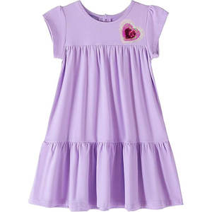 ชุดเดรสผ้าฝ้ายแขนสั้นสำหรับเด็กผู้หญิงชุดเดรสลายริ้ว<span class=keywords><strong>น่า</strong></span><span class=keywords><strong>รัก</strong></span>ปักเลื่อมงานตามสั่งสำหรับเด็กผู้หญิง - Product Image 2