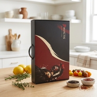 Recycled Materials Laptop Box with Glossy/Matt Lamination and Custom Design Custom Laptop Box with Handle Black Laptop Box