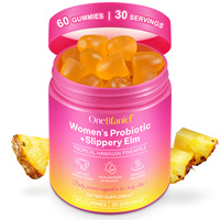 OneBotanical – Complément alimentaire pour femmes : Probiotiques + Érable rouge (60 gommes) – Aide à maintenir l'équilibre du pH et améliore l'immunité