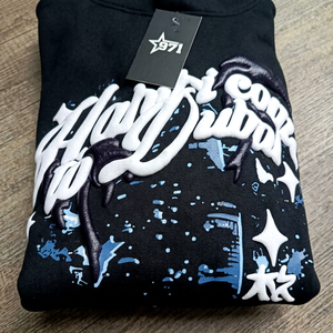 Conjunto de Sudadera con Capucha y Pantalones Deportivos Personalizados con Estampado Puff para Hombre, Ropa Urbana de Alta Calidad con Cierre Completo y Logotipo 3D - Product Image 1