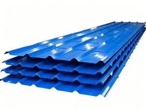 Tôles de <span class=keywords><strong>Toiture</strong></span> en Fer pour Maison, Acier Galvanisé Ondulé de Haute Qualité, Plaque d'Acier Colorée pour Construction - Product Image 1