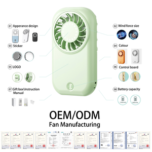 Fan-Logo-Anpassung Mini Hochgeschwindigkeits-Tragbarer Ultra-Dünner Handventilator USB Turbo Leistungsstarker Lüfter Bürstenloser Motor Geräuscharm - Product Image 1