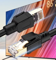 Kabel Ethernet Tembaga Murni CAT8SFTP Kelas Gaming Terbaru, Berpelindung Ganda 10-Gigabit, Tembaga Bebas Oksigen, Telah Lulus Uji