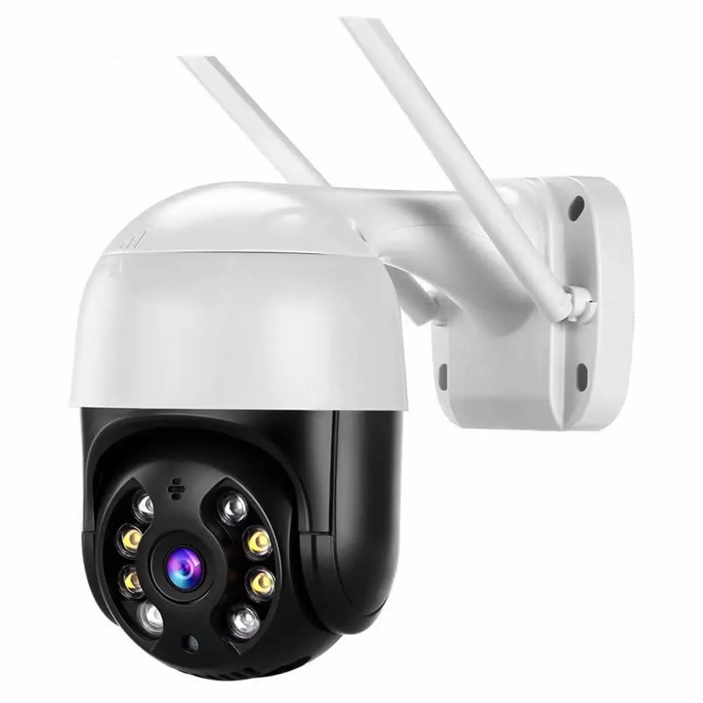 IP66 CCTV กลางแจ้งกล้องโดม PTZ เชื่อมต่อกับโทรศัพท์มือถือกล้อง IP ไร้สายเครือข่าย WIFI 4K