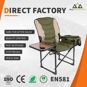 Custom Heavy Duty Portable Travel Makeup Chaise Outdoor Leisure Fishing Folding Camping <strong>Garden</strong> Beach <strong>Director</strong> <strong>Chair</strong> with Ice Bag - Product Image 1