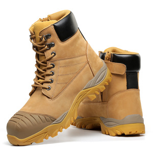 Chaussures <span class=keywords><strong>de</strong></span> <span class=keywords><strong>sécurité</strong></span> personnalisées montantes à fermeture éclair en nubuck première couche, confortables et respirantes pour bottes et chaussures <span class=keywords><strong>de</strong></span> <span class=keywords><strong>protection</strong></span> - Product Image 3