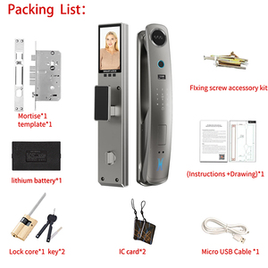 Precio al por mayor Tuya Smart Lock con Palm 3D Face <span class=keywords><strong>Door</strong></span> Lock Wifi App <span class=keywords><strong>Control</strong></span> remoto Bloqueo biométrico de huellas dactilares completamente automático - Product Image 6