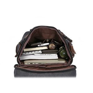 Sac à dos décontracté en toile pour homme, sacoche pour ordinateur portable, sac de voyage d'extérieur - Product Image 6