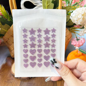 36 Cerotti Idrocolloidali Glitterati Colorati a Forma di Stella e Cuore per il Trattamento dell'Acne del Viso - Product Image 6