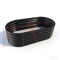 Pots de plantes en acier galvanisé antirouille avec trou de drainage et doublure écologique, taille personnalisable