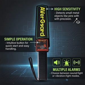 Détecteur de métaux portatif Averguard pour le contrôle de sécurité, prix en Inde, <span class=keywords><strong>scanner</strong></span> <span class=keywords><strong>corporel</strong></span> pour <span class=keywords><strong>aéroport</strong></span> - Product Image 2