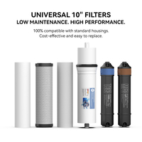 Sistema de Ósmosis Inversa (RO) OEM/ODM de 600 GPD, 7 Etapas, Alcalino, sin Tanque, para Debajo del Fregadero, Purificador de Agua Potable Directa con Monitor de TDS