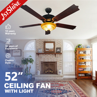 Ventilateur de plafond 1stshine, design élégant, style contemporain, ultra silencieux, qualité professionnelle, pour maison intelligente, fabrication moderne.