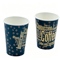 Gobelet à café en kraft imperméable à paroi simple, compostable, recyclable, avec logo personnalisé, motif personnalisé, taille personnalisée, gobelet en papier écologique pour boissons