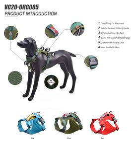 BlackDoggy CN Tactical Soft Acolchoado Reflexivo Poliéster Não Puxar Ajustável Colete Dog <span class=keywords><strong>Harness</strong></span> para Greyhound - Product Image 2