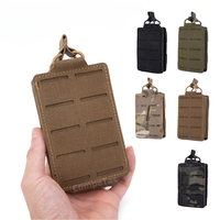 Pochette MOLLE extérieure pour chargeur simple 5.56 pour M4 M16, porte-chargeur à ouverture supérieure, sac d'accessoires multifonctionnel
